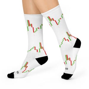 Trader Socks Markets Presente profissional para negociação de meias Presente para apreciação do trader Presente do trader Mercados de meias Gráfico de barras de velas Presente do trader