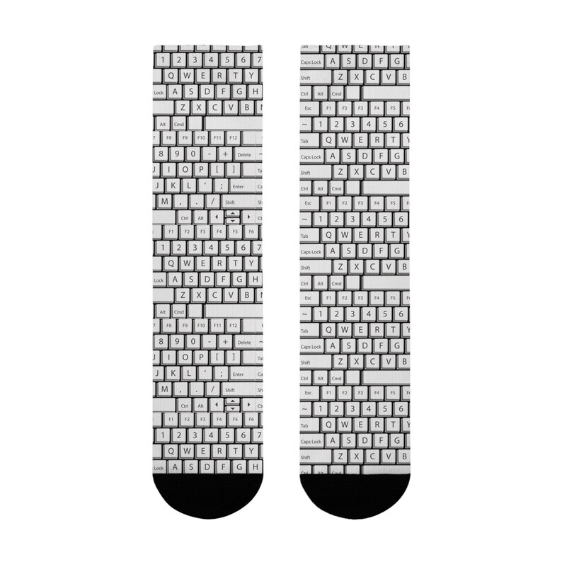 Cadeau programmeur, sokken softwareontwikkelaar, sokken IT-ingenieur, sokken toetsenbord, computer sokken, cadeau voor software-ingenieur, tech cadeau afbeelding 5