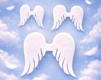 Felt Angel Wings Die Cuts: Craft & Sewing Supplies
