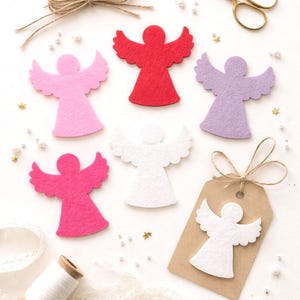 Troqueles de ángel de fieltro / Adornos para costura y manualidades