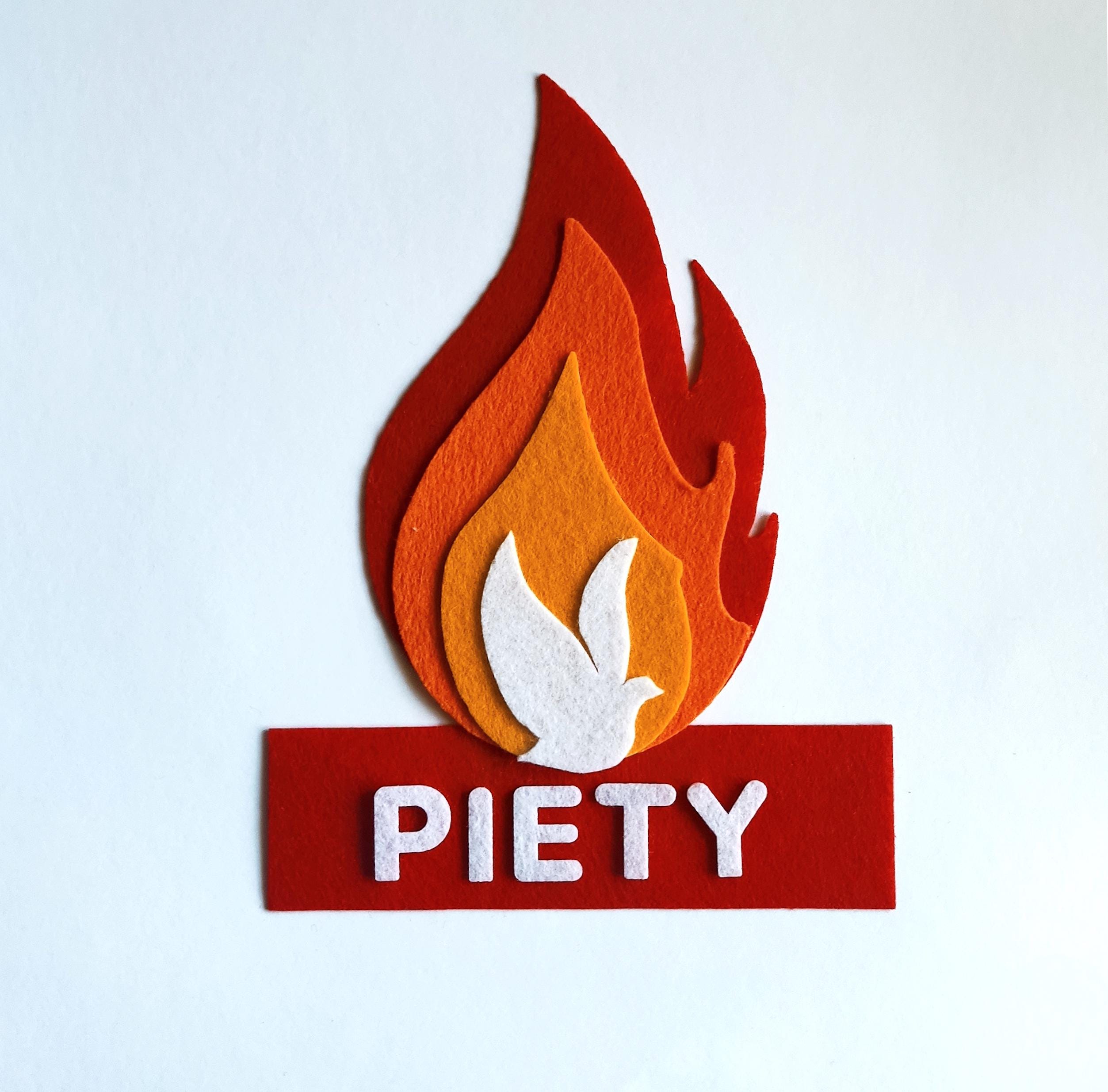 Felt Pentecost Flame: Gifts of the Spirit Religious Decor - Etsy UK
