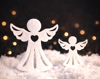 Wykrojniki z filcu w kształcie anioła | Materiały do szycia, dekoracje wielkanocne