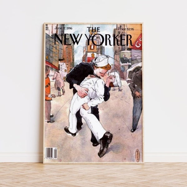 Poster Gay New-Yorkais, 1996 | Impression d'art DE HAUTE QUALITÉ | Galerie d'art mural, art gay, illustration gay vintage, couverture gay new-yorkais