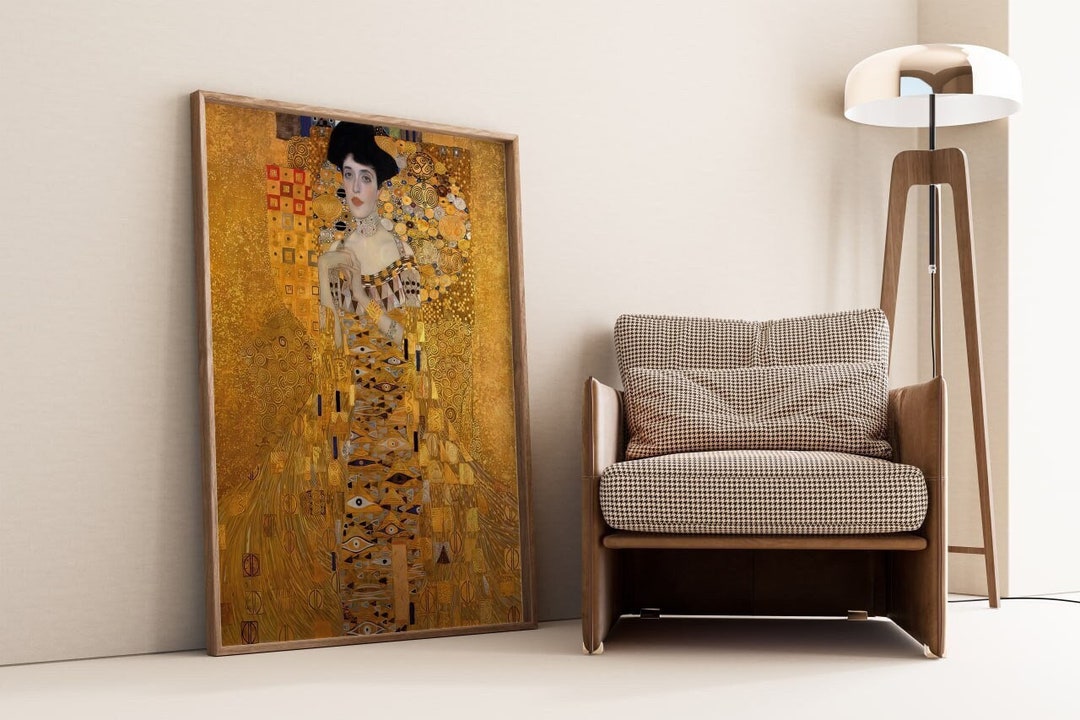 Gustav Klimt portrait of Adele Bloch-bauer Klimt Print Klimt Gold Woman