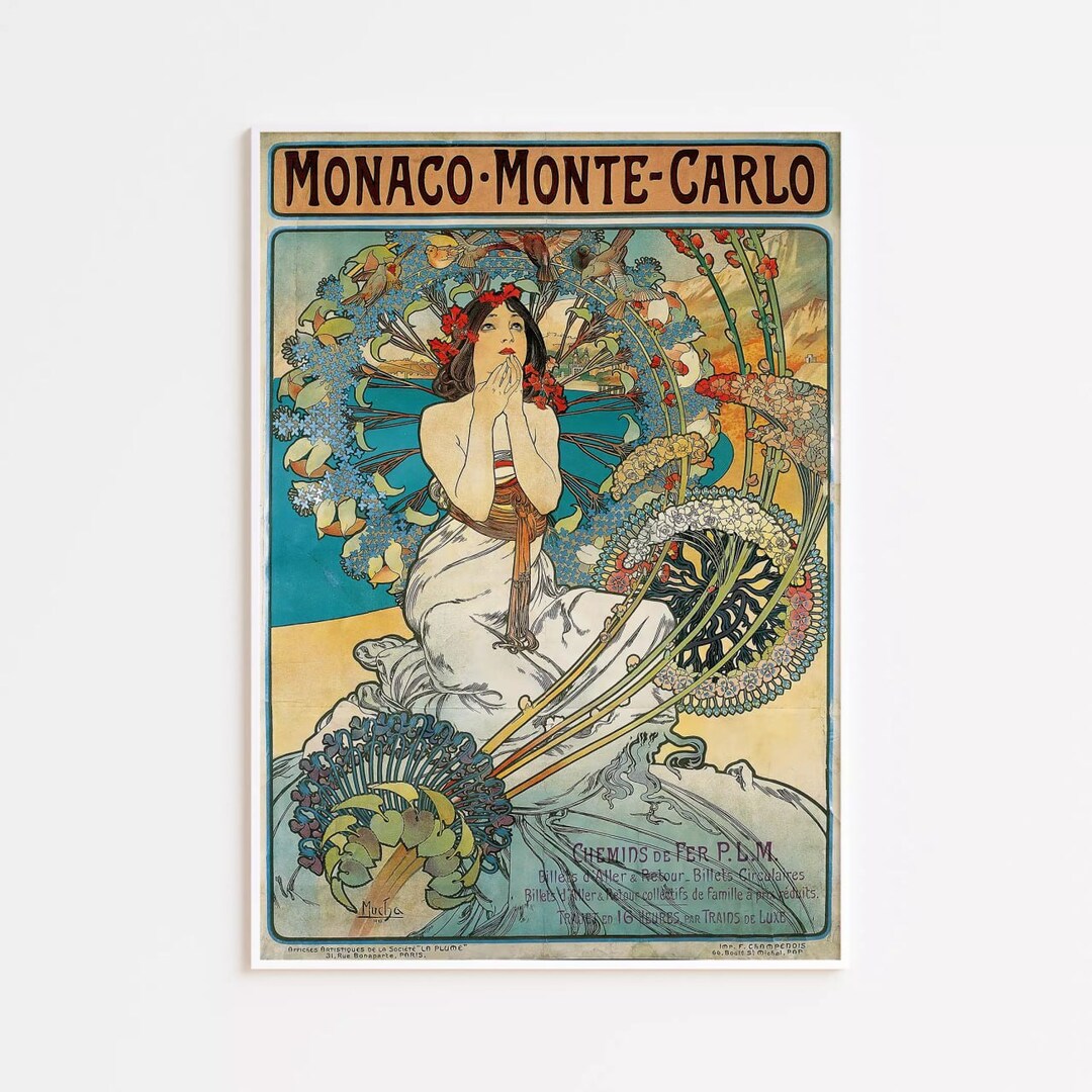 Alfons Mucha Poster, Mucha Print, HIGH QUALITY PRINT, Art Nouveau ...