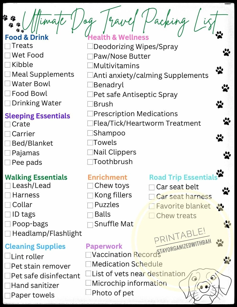 Packing List For Day Trip