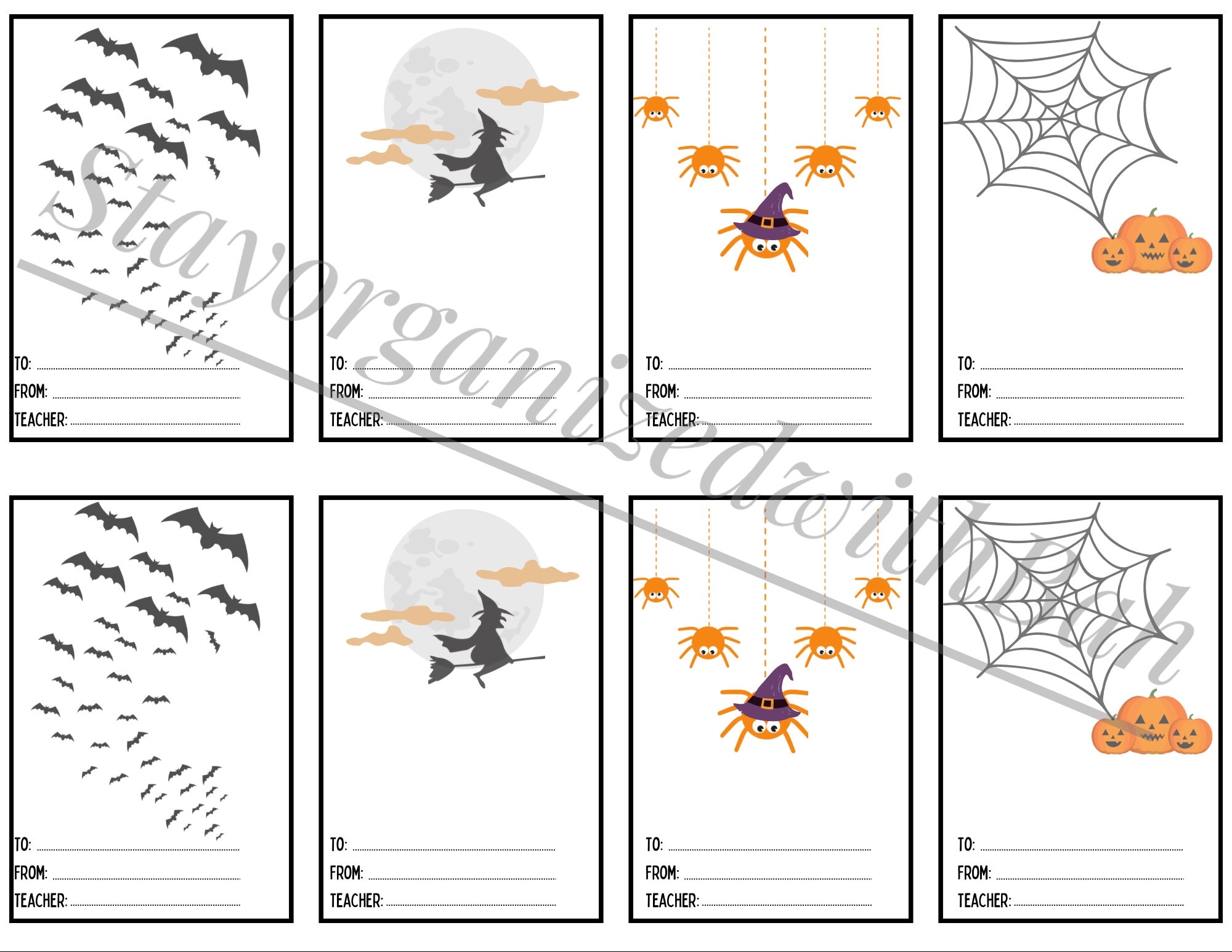 Printable Boo Grams for School/day Care Etsy Printable Boo Grams for School/day Care Etsy