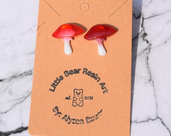 Mushroom Stud Earrings
