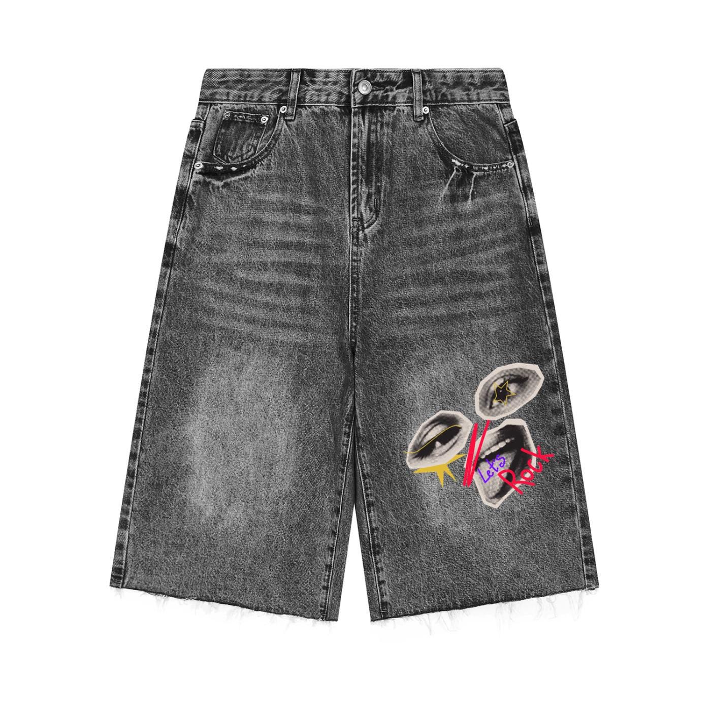 Jorts Y2k Black - Etsy
