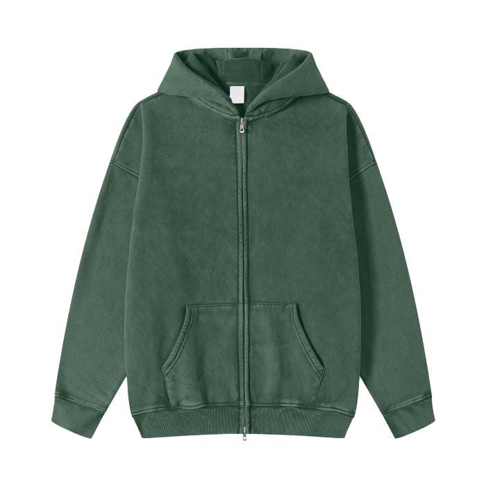 国内で当店のみ DARKFOG - Washed Paint Print Zip Up Hoodie Bat Wings Acid Washed Zip Fleece Hoodie Jacket, Gothic Bat