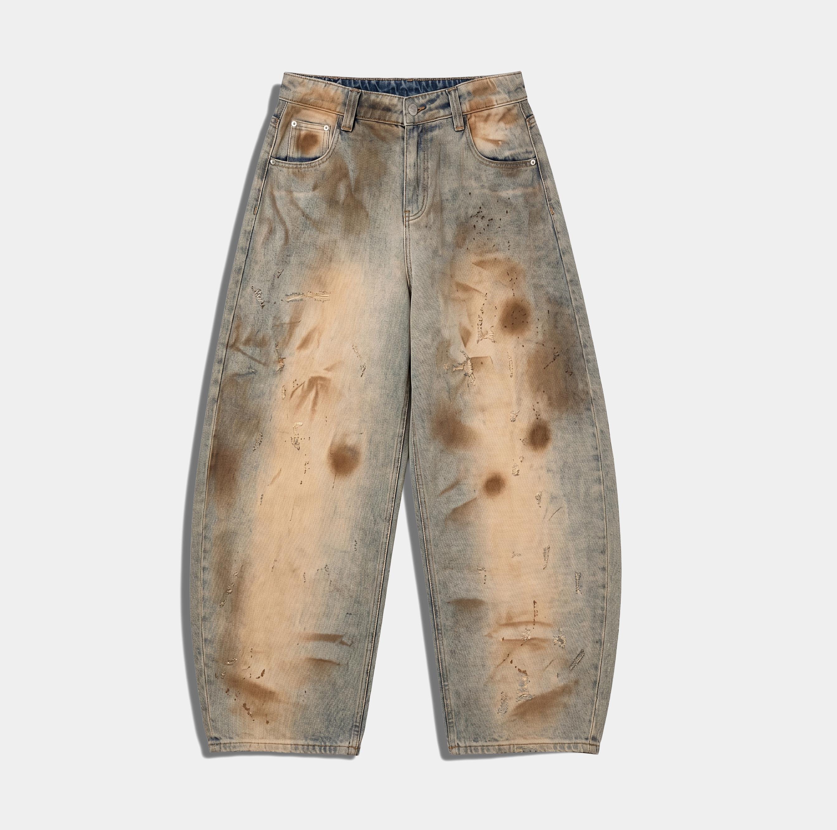 Baggy Acid Wash Jeans - Etsy