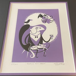 Shag Print &quot;Baron Von Oben&quot; Limited Etching Signed
