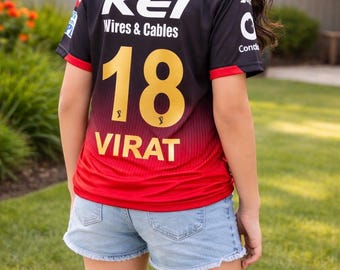 Virat IPL Indian Cricket Fan Jersey for kids
