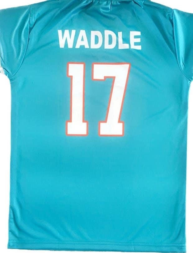 Jaylen Waddle Autographed Miami Dolphins (White #17 Throwback