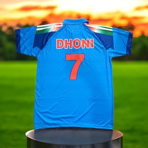 Dhoni Indian Cricket Fan Jersey for adult
