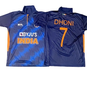 Dhoni Indian Cricket Fan Jersey for adult