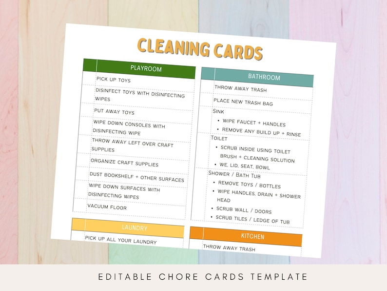 Kids Chore Chart Bundle, Printable Daily School Routine, Reward Chart ...