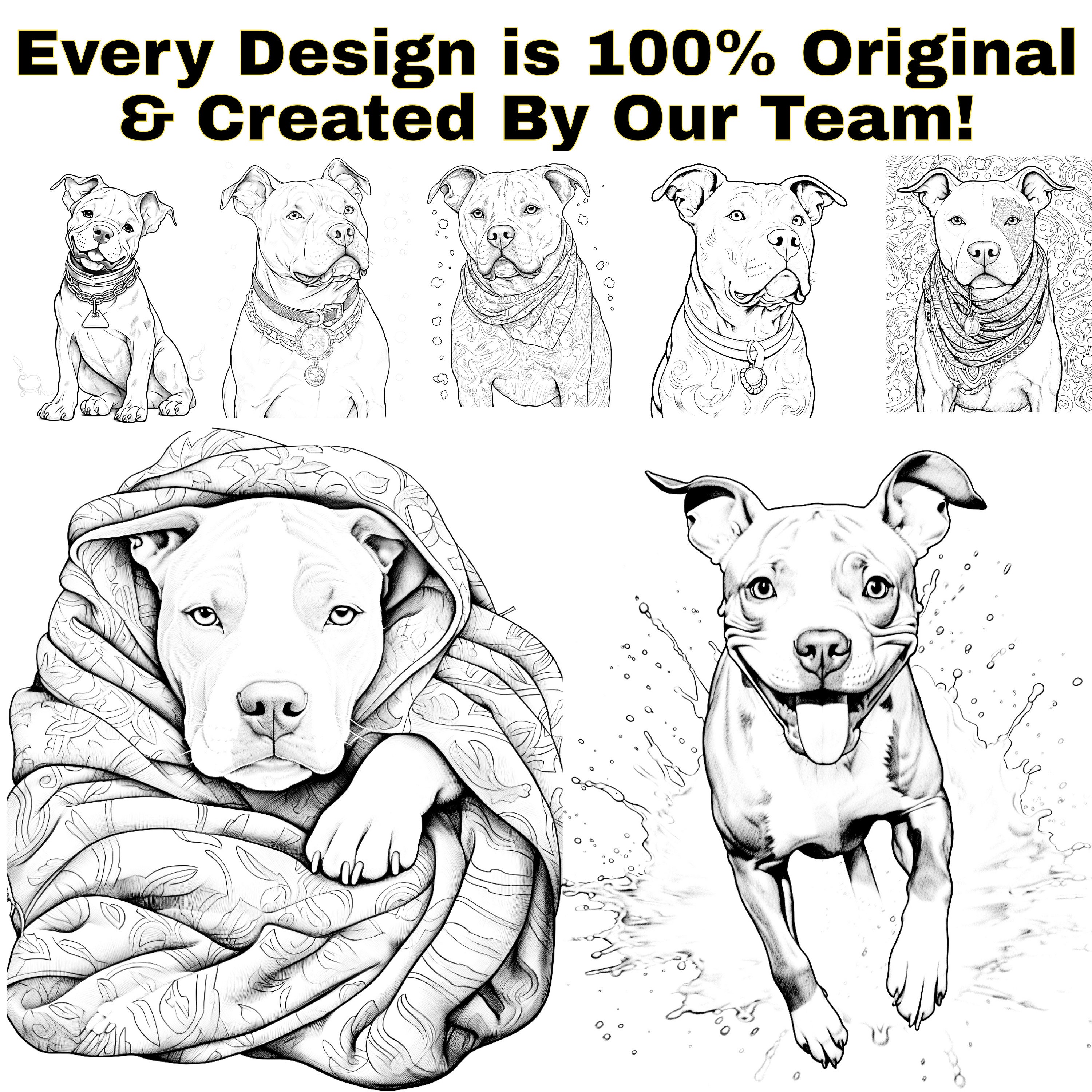39 Paw-some Pitbull Printable Coloring Pages: Fun-filled Art for Dog ...