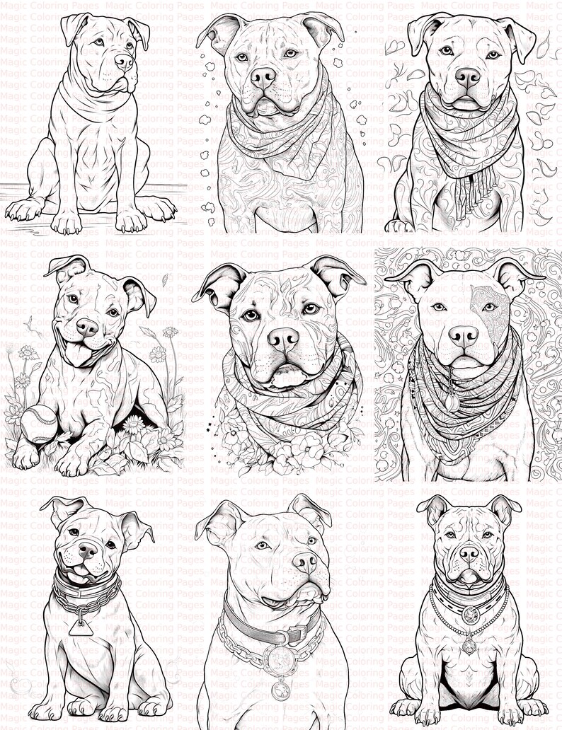 39 Paw-some Pitbull Printable Coloring Pages: Fun-filled Art for Dog ...