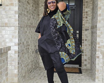 slim fit dress slacks Dashiki Dress- SGRHO Final Sale. No refunds or exchanges main image 0