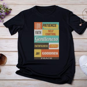 The Fruits Of The Spirit Galatians Shirt, Retro Christian Apparel Shirt, Bible Verse Tshirt, Fruit of The Spirit TShirt, Jesus Lover Gift