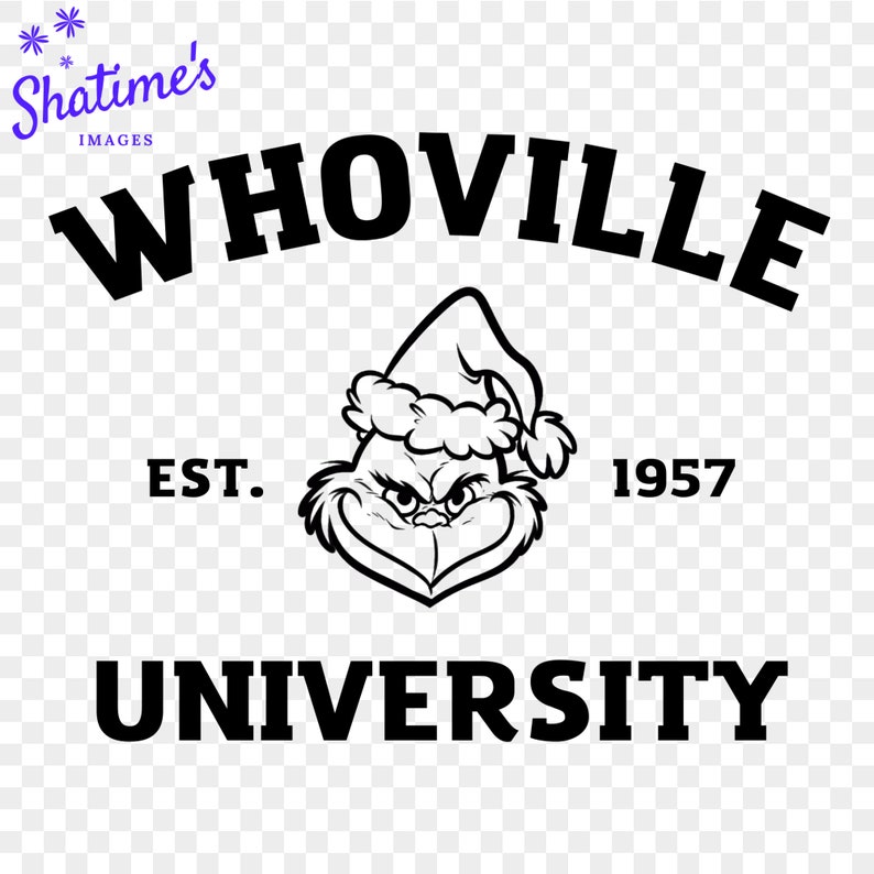 Grinch Whoville University SVG PNG Bundle of Two Whoville - Etsy Ireland
