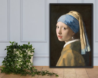 ヴィンテージ 2000年代 ヨハネス・フェルメール 真珠の少女 絵画
