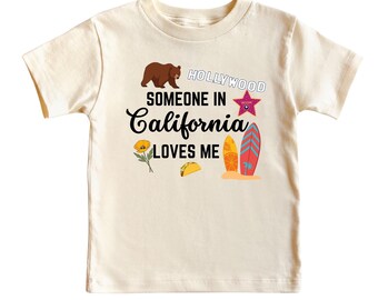 Someone in California Loves me Natural Boho Toddler, Youth Tee, Kids Tee shirt