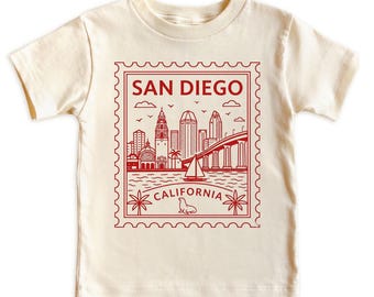 San Diego Kids Shirt for Boys and Girls, California Family Vacation Kids T-Shirt