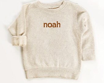 Custom Name Sweatshirt for Kids - Crewneck Toddler Name, Youth Sweatshirt Personalized