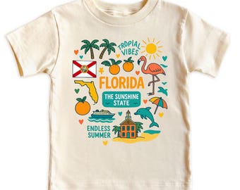 Florida Kids Sweatshirt | Baby Bodysuit Gift | Florida State Kids Tee | Baby Bodysuit Gift | Florida Family Vacation Tshirt