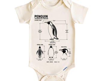 Penguin Baby Bodysuit, Arctic Animal Baby Onesie ®, Newborn Gifts