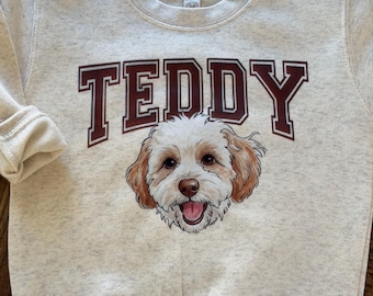 Custom dog face sweatshirt for kids - boy or girl birthday gifts - custom cat face tshirt - Newborn to 2XL Sizes