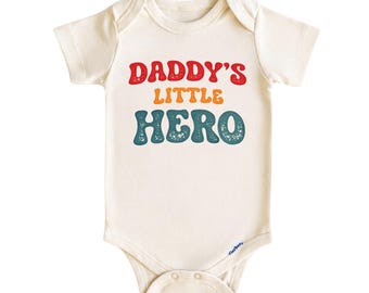 Daddy’s Little Hero: Newborn Bodysuit for Boys and Girls