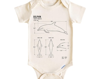 Dolphin Baby Bodysuit, Ocean Animal Baby Onesie ®, Newborn Gifts