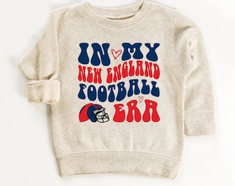 Football Lover Kids Sweatshirt: In My New England Football Era | Football Fan Shirt for Men, Women, Family | Mom Gift