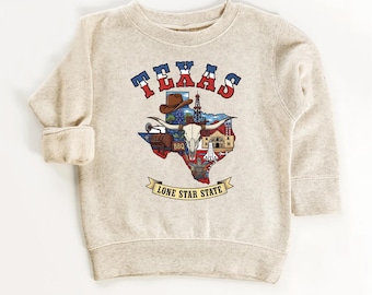 Texas Sweatshirt: Family Matching Shirts, usa states gifts, Traveler Kids - Newborn to Adult 2XL