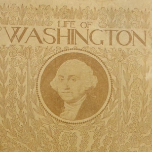 Antique 1896 Life of George Washington by Washington Irving | Illustrated Paperback History Book A piece of USA History