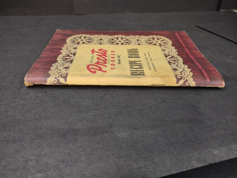 Vintage Presto Pressure Cooker Recipe Book Model 40: 1940s Cooking ...