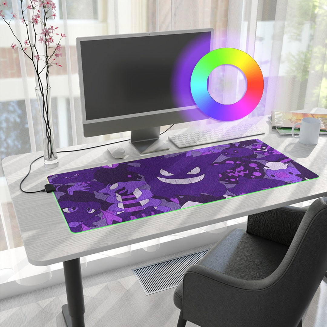 LED Gaming Mouse Pad Gengar's the Ultimate Gaming Mousepad Etsy