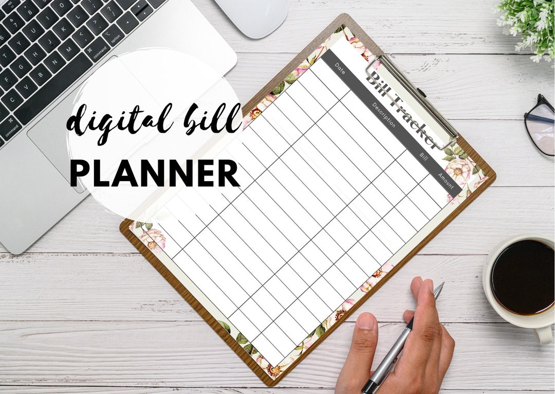 Printable Bill Tracker Paycheck Tracker Financial Tracker - Etsy