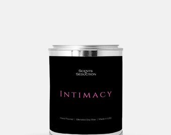 Intimacy Custom Designed Luxury Candle | Loving Couple | Vegan Candle | Paint Can Candle |Vegan Candle | Soy Wax (Hand Poured - 16 oz.)
