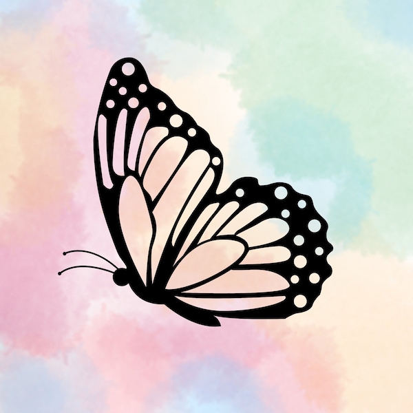 Beautiful Butterfly Decal, Multiple Sizes To Pick From