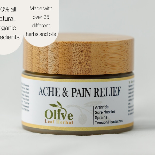 Ache and Pain Relief Salve | Natural Menthol Rub | Foot Zoning | Deep Tissue Massage | Herbal Ointment | Sore Muscles | Organic Ingredients