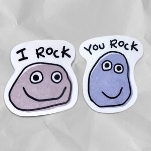 I Rock You, You Rock Sticker | Matte Water Resistant Sticker | Cute | Funny |  For Laptop, Water Bottle, Phone Case, or Journal