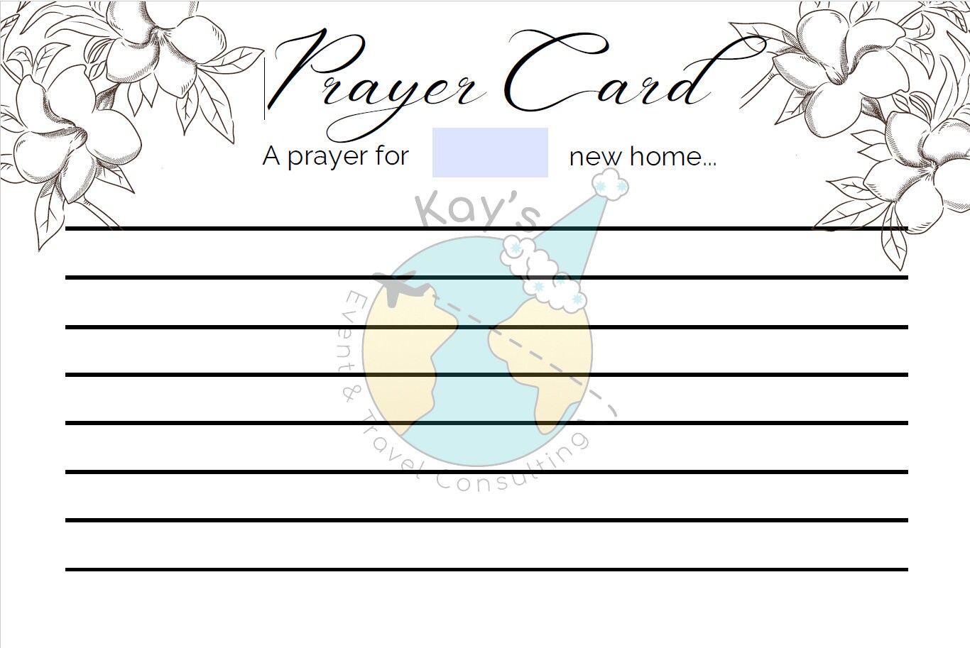 Housewarming Prayer Card - Etsy