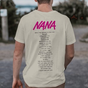 Nana Black Stones Inspired Unisex T-shirt, Nana Osaki, Nana Komatsu, BLAST T-shirt With Rose Lyrics, Nana Gift For An Anime Lover
