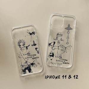 Matching Nana and Hachi Case for iPhone 11 and 12 series, Nana Anime iPhone Cover, iPhone Phone Case Nana Anime, Matching Phone Case Gift