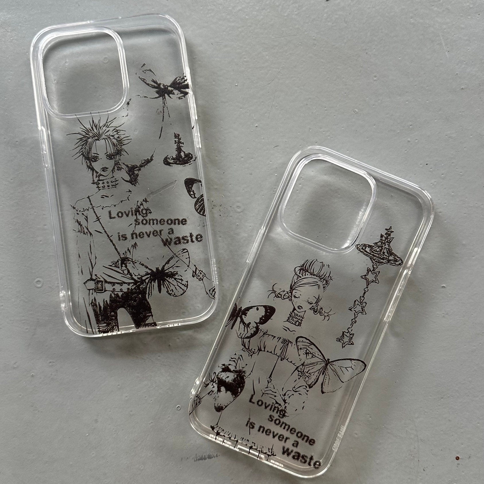 Funda de teléfono Nana y Hachi a juego, funda de iPhone Nana Anime, anime de funda de teléfono iPhone, regalo de anime Nana, regalo de funda de teléfono a juego