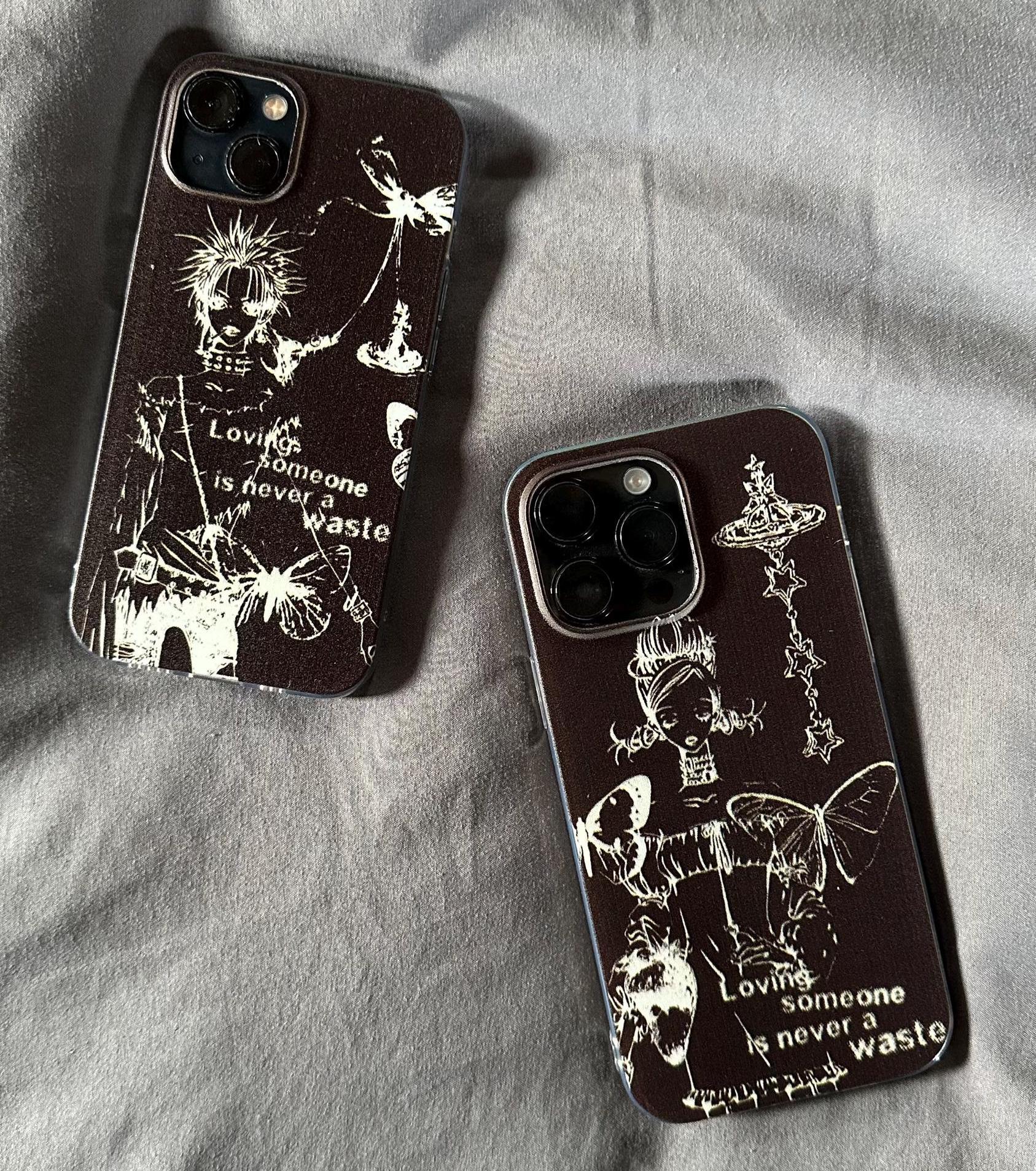 Matching Nana and Hachi Case for Black Iphone, Nana Anime